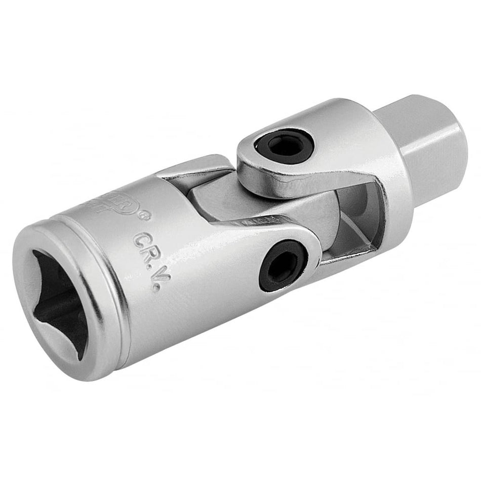 DRAPER 3/8" Square Drive Satin Chrome Universal Joint: Model No. D76/MS