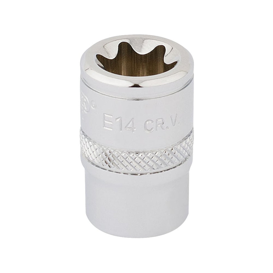 DRAPER 3/8" Square Drive Draper TX-STAR Socket (E14): Model No. TS38/B