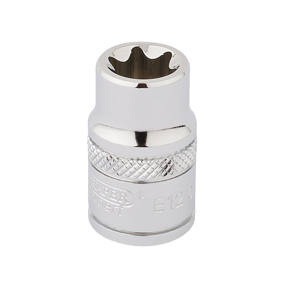 DRAPER 3/8" Square Drive Draper TX-STAR Socket (E12): Model No. TS38/B