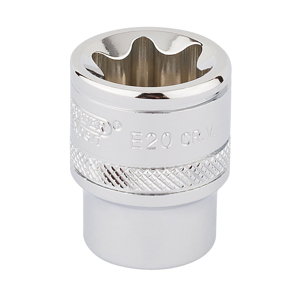 DRAPER 3/8" Square Drive Draper TX-STAR Socket (E20): Model No. TS38/B