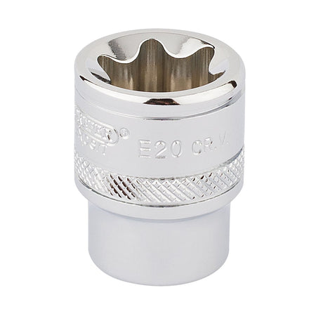 DRAPER 3/8" Square Drive Draper TX-STAR Socket (E20): Model No. TS38/B