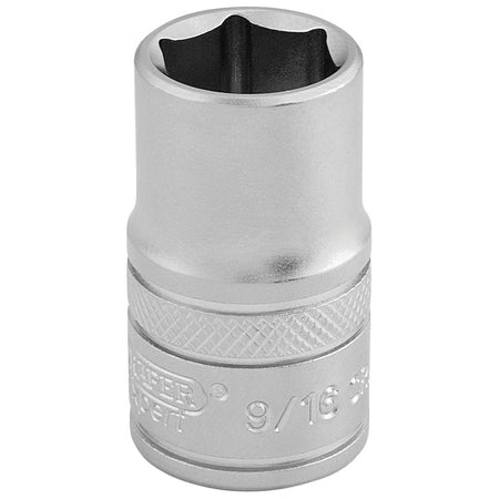 DRAPER 1/2" Square Drive 6 Point Imperial Socket (9/16"): Model No. H-AF/MS