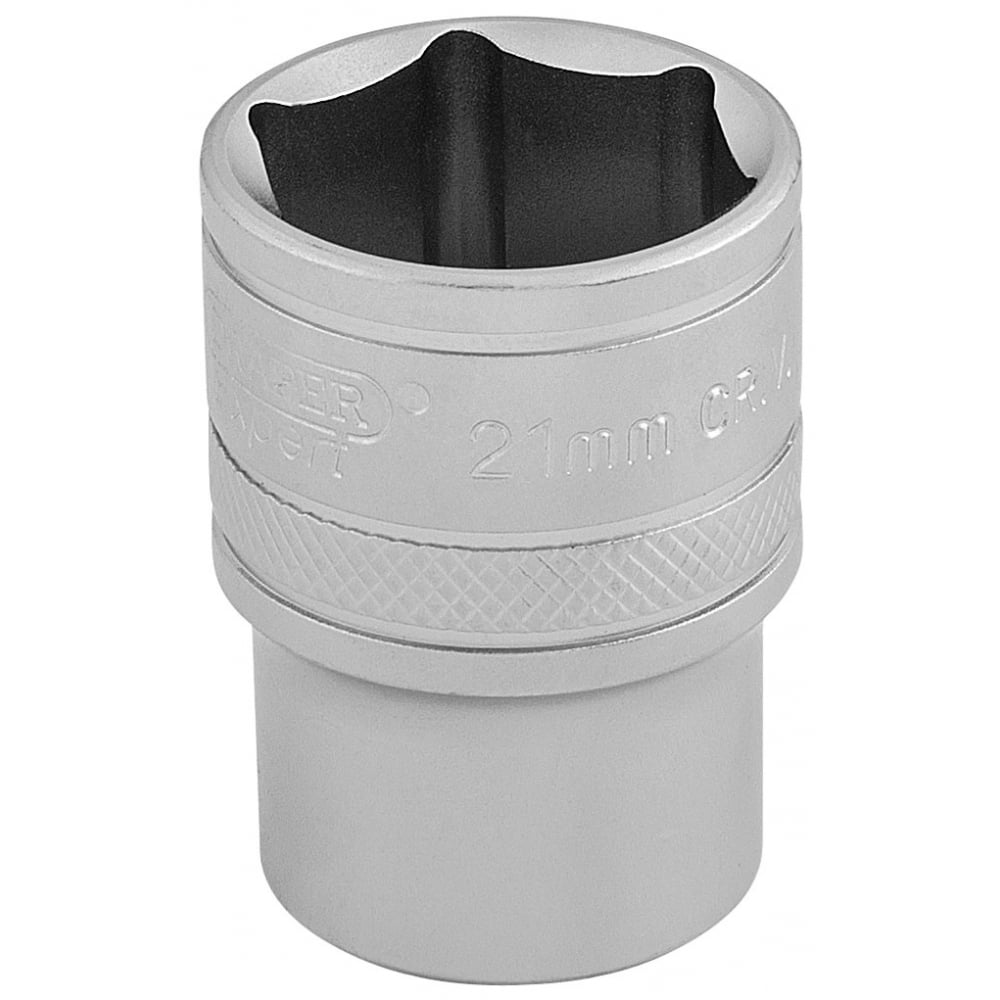 DRAPER 1/2" Square Drive 6 Point Metric Socket (21mm): Model No. H-MM/MS