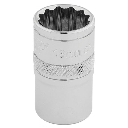 DRAPER 1/2" Square Drive Hi-Torq 12 Point Socket (16mm): Model No. H-MM/B