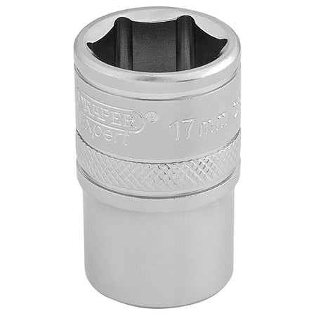 DRAPER 1/2" Square Drive 6 Point Metric Socket (17mm): Model No. H-MM/MS