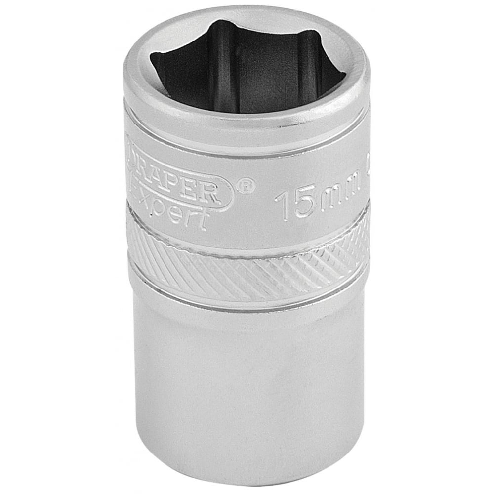 DRAPER 1/2" Square Drive 6 Point Metric Socket (15mm): Model No. H-MM/MS