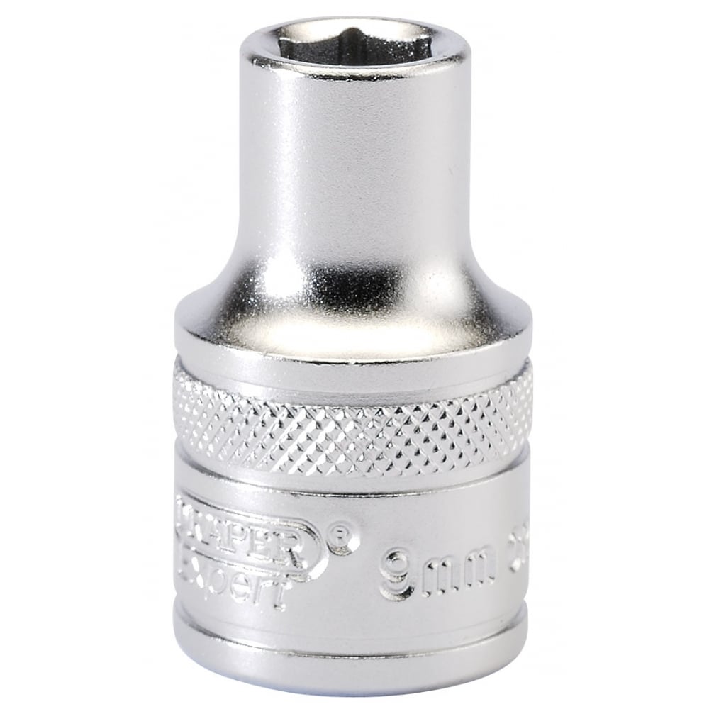 DRAPER 1/2" Square Drive 6 Point Metric Socket (9mm): Model No. H-MM/MS