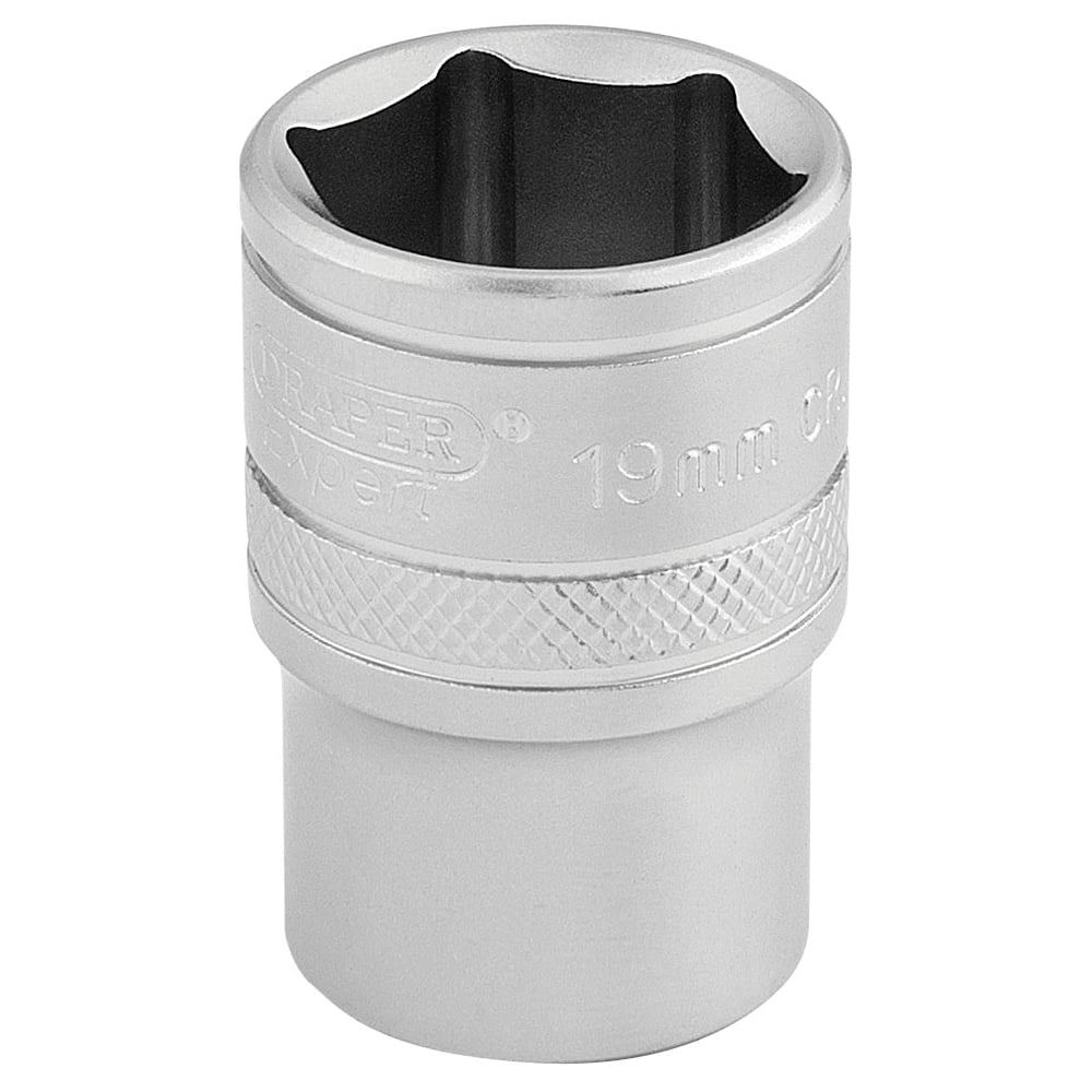 DRAPER 1/2" Square Drive 6 Point Metric Socket (19mm): Model No. H-MM/MS