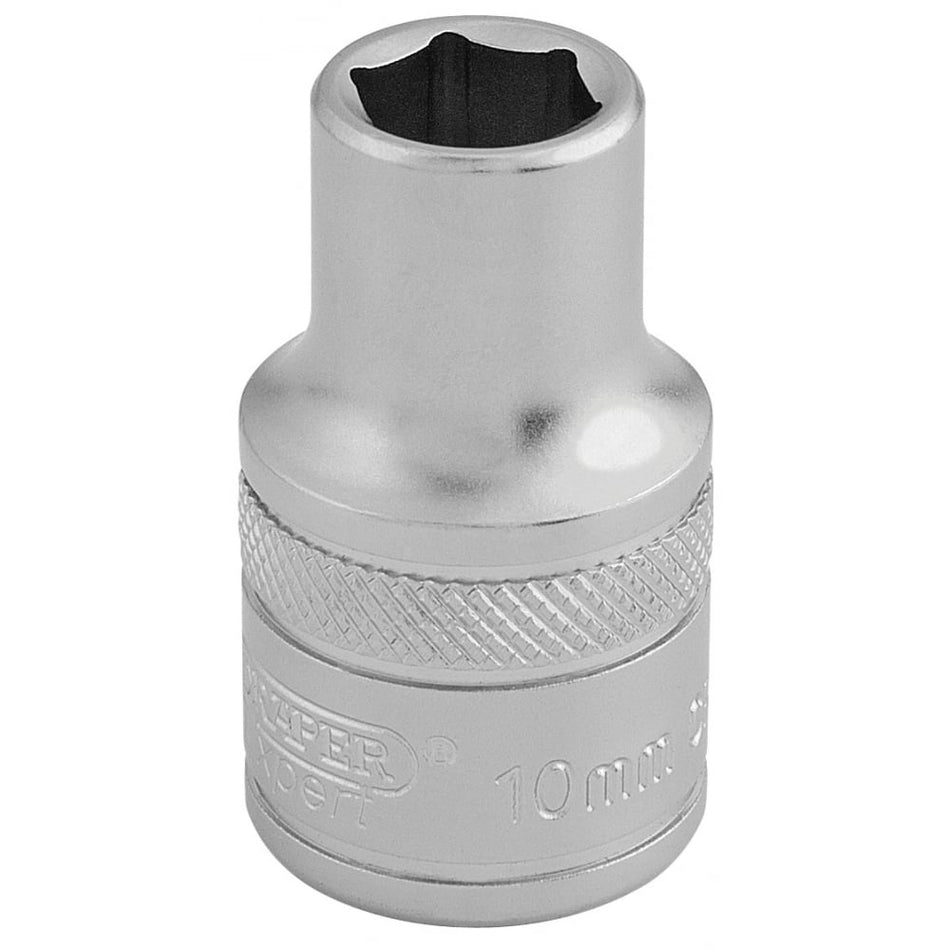 DRAPER 1/2" Square Drive 6 Point Metric Socket (10mm): Model No. H-MM/MS