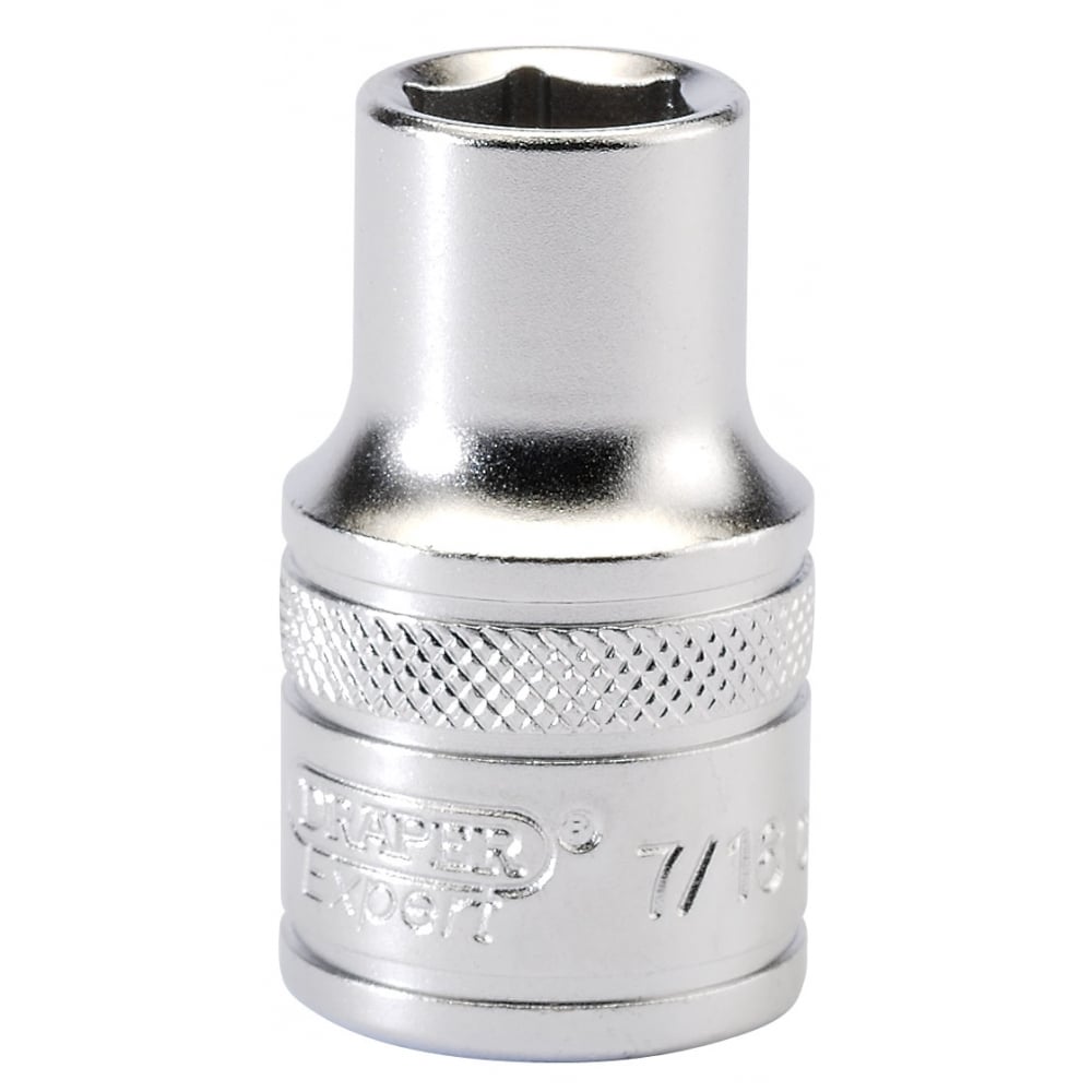 DRAPER 1/2" Square Drive 6 Point Imperial Socket (7/16"): Model No. H-AF/MS