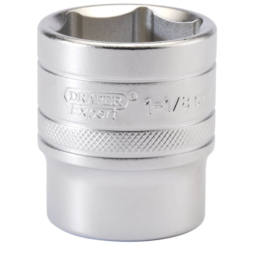 DRAPER 1/2" Square Drive 6 Point Imperial Socket (1.1/8"): Model No. H-AF/MS