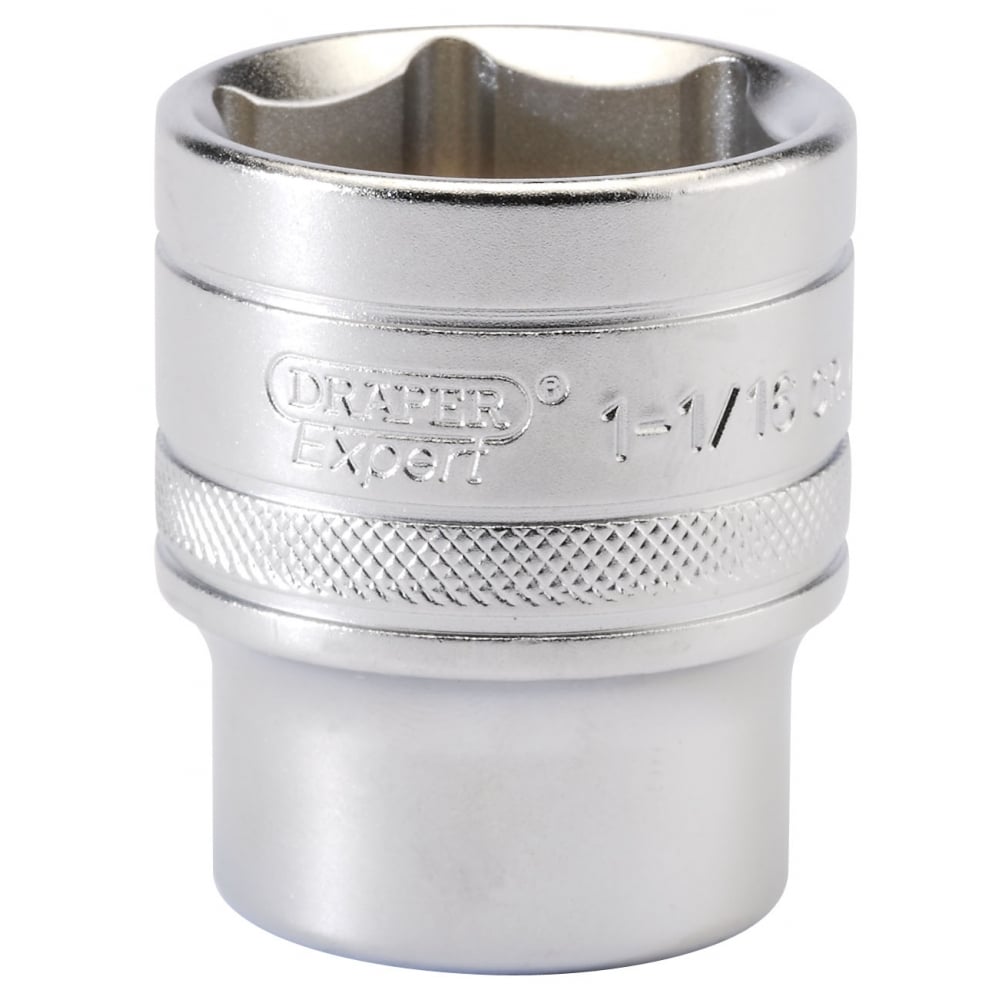 DRAPER 1/2" Square Drive 6 Point Imperial Socket (1.1/16"): Model No. H-AF/MS