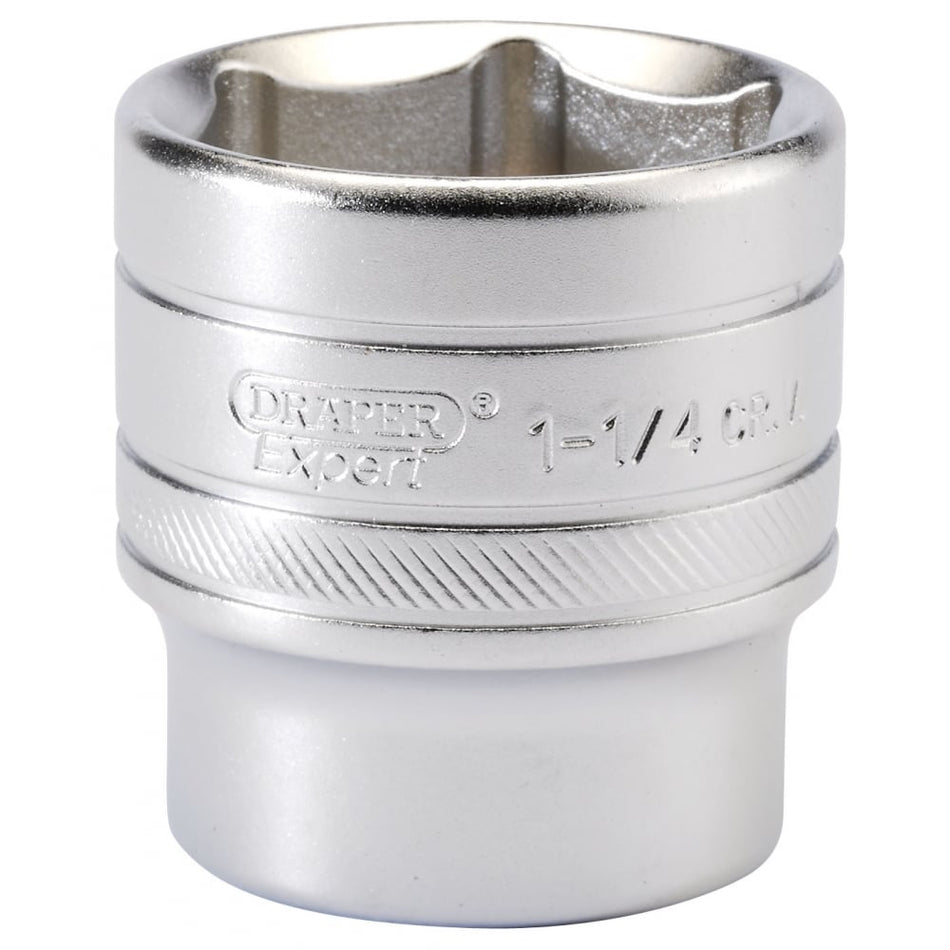 DRAPER 1/2" Square Drive 6 Point Imperial Socket (1.1/4"): Model No. H-AF/MS