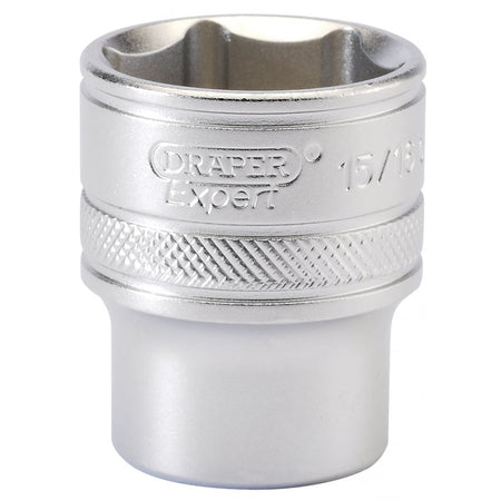 DRAPER 1/2" Square Drive 6 Point Imperial Socket (15/16"): Model No. H-AF/MS