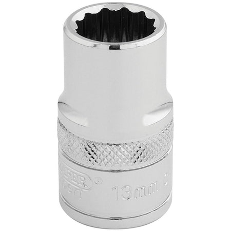 DRAPER 1/2" Square Drive Hi-Torq 12 Point Socket (13mm): Model No. H-MM/B