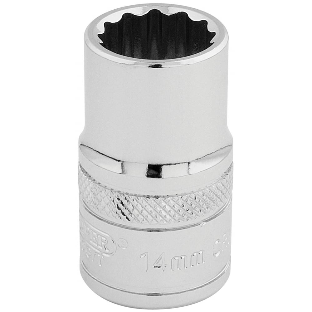 DRAPER 1/2" Square Drive Hi-Torq 12 Point Socket (14mm): Model No. H-MM/B