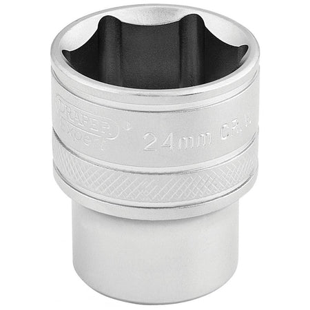 DRAPER 1/2" Square Drive 6 Point Metric Socket (24mm): Model No. H-MM/MS
