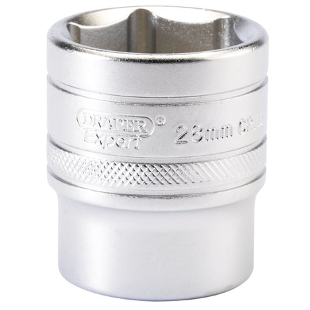 DRAPER 1/2" Square Drive 6 Point Metric Socket (28mm): Model No. H-MM/MS