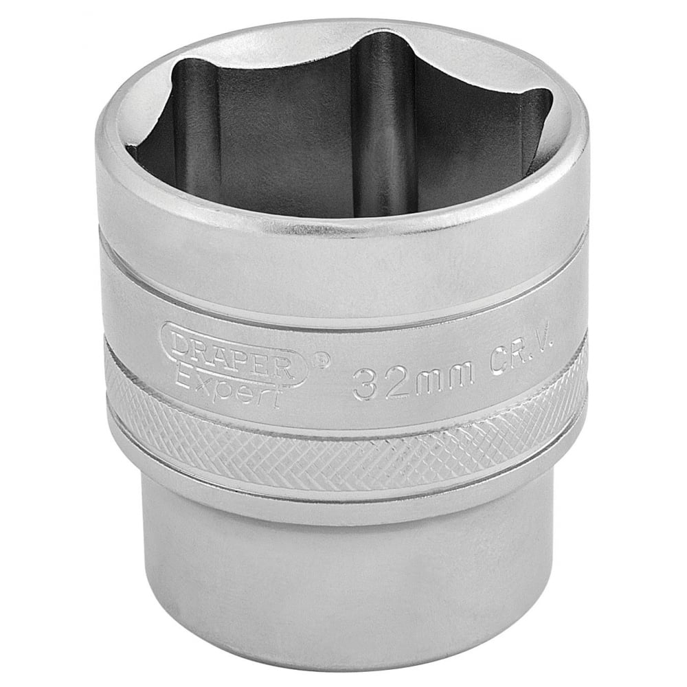 DRAPER 1/2" Square Drive 6 Point Metric Socket (32mm): Model No. H-MM/MS