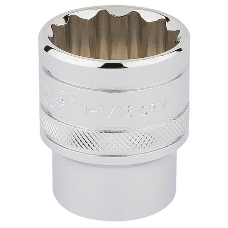 DRAPER 1/2" Square Drive Hi-Torq 12 Point Socket (1.1/16"): Model No. H-AF/B