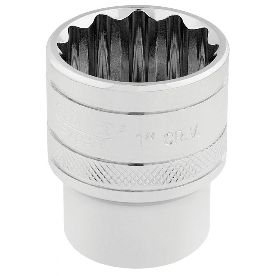 DRAPER 1/2" Square Drive Hi-Torq 12 Point Socket (1"): Model No. H-AF/B