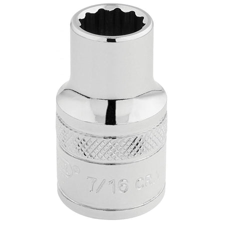 DRAPER 1/2" Square Drive Hi-Torq 12 Point Socket (7/16"): Model No. H-AF/B