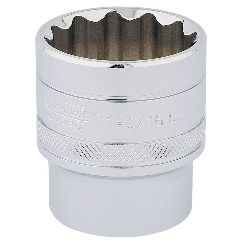 DRAPER 1/2" Square Drive Hi-Torq 12 Point Socket (1.3/16"): Model No. H-AF/B