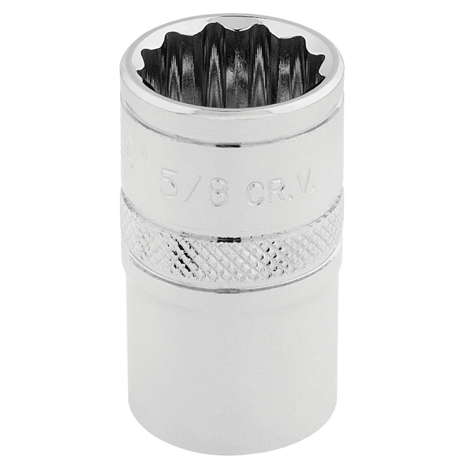 DRAPER 1/2" Square Drive Hi-Torq 12 Point Socket (5/8"): Model No. H-AF/B