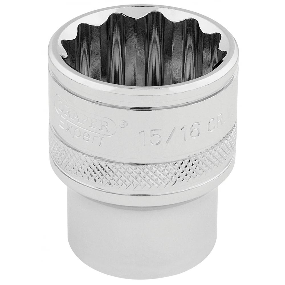 DRAPER 1/2" Square Drive Hi-Torq 12 Point Socket (15/16"): Model No. H-AF/B