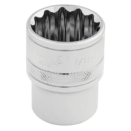 DRAPER 1/2" Square Drive Hi-Torq 12 Point Socket (7/8"): Model No. H-AF/B