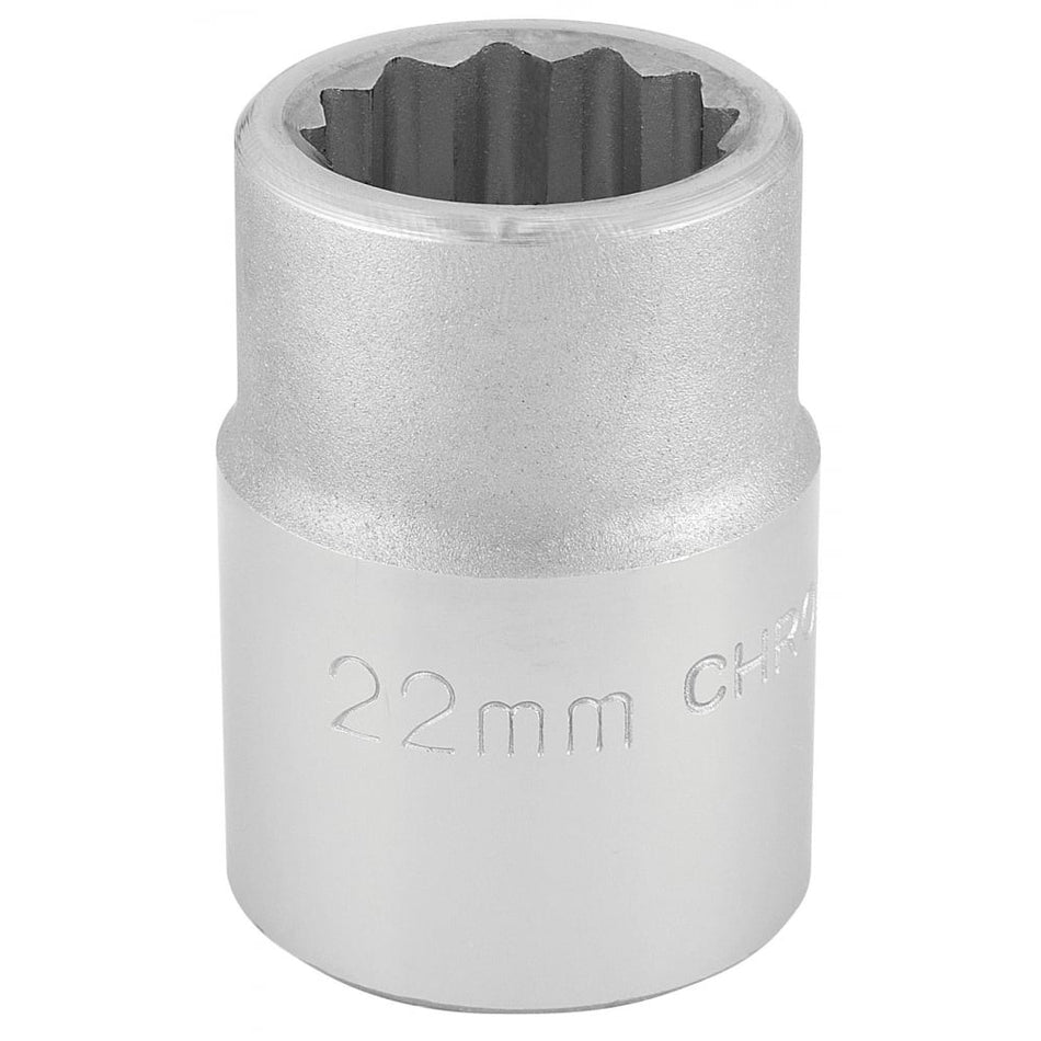 DRAPER 3/4" Square Drive 12 Point Socket (22mm): Model No. T-MM/B