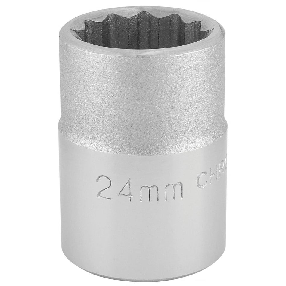 DRAPER 3/4" Square Drive 12 Point Socket (24mm): Model No. T-MM/B