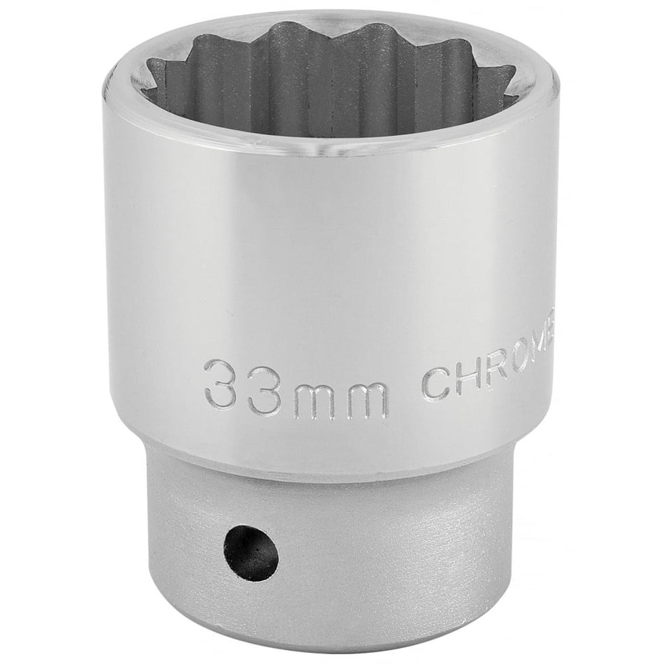 DRAPER 3/4" Square Drive 12 Point Socket (33mm): Model No. T-MM/B
