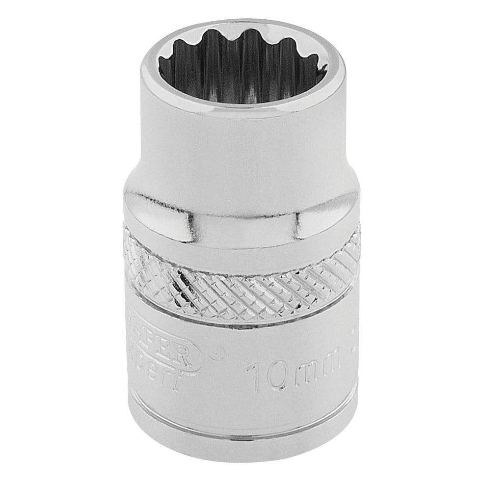 DRAPER 3/8" Square Drive Hi-Torq 12 Point Socket (10mm): Model No. D-MM/B