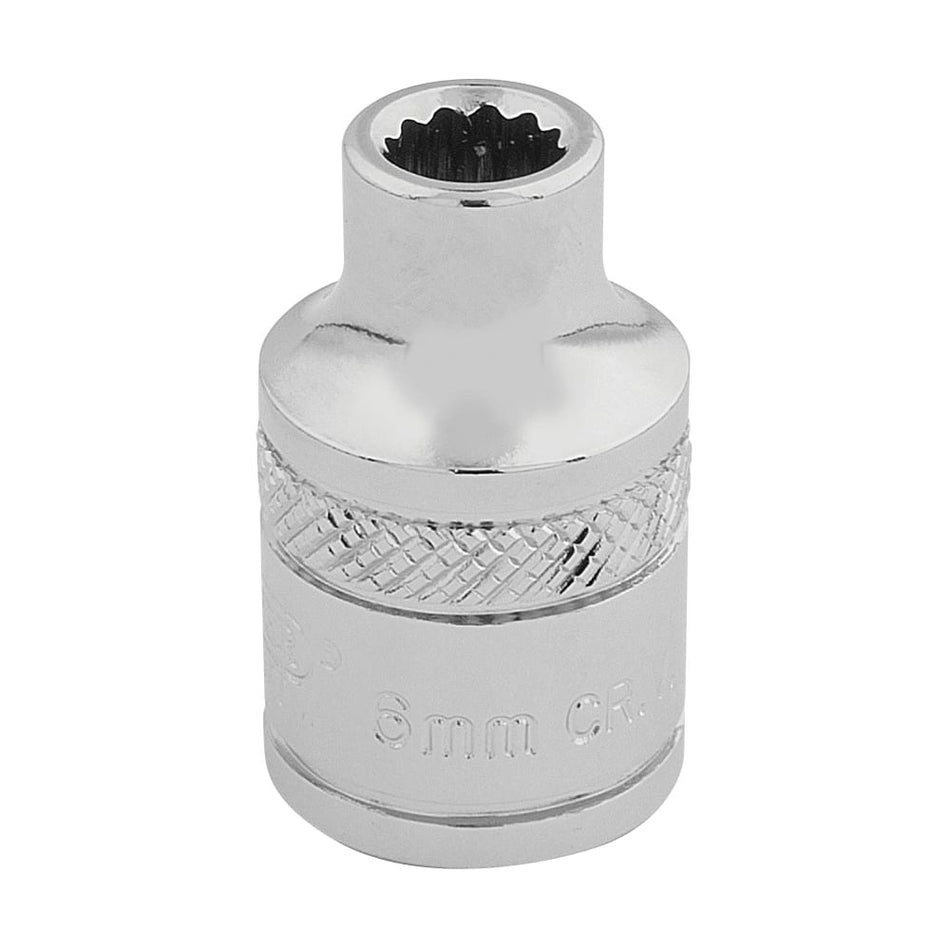 DRAPER 3/8" Square Drive Hi-Torq 12 Point Socket (6mm): Model No. D-MM/B