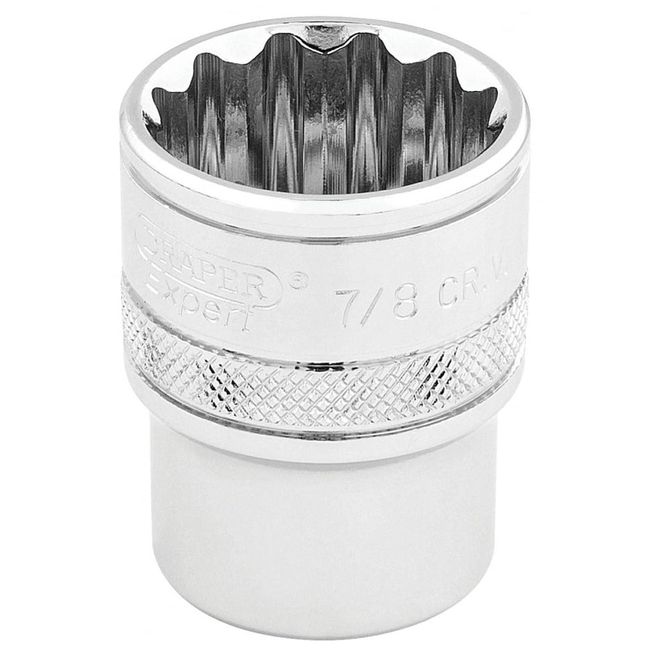 DRAPER 3/8" Square Drive Hi-Torq 12 Point Socket (7/8"): Model No. D-AF