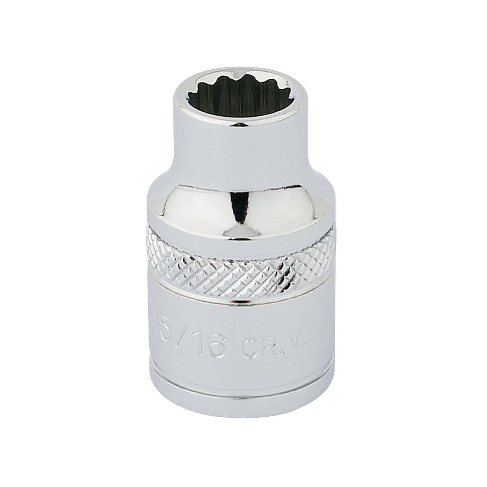 DRAPER 3/8" Square Drive Hi-Torq 12 Point Socket (5/16"): Model No. D-AF