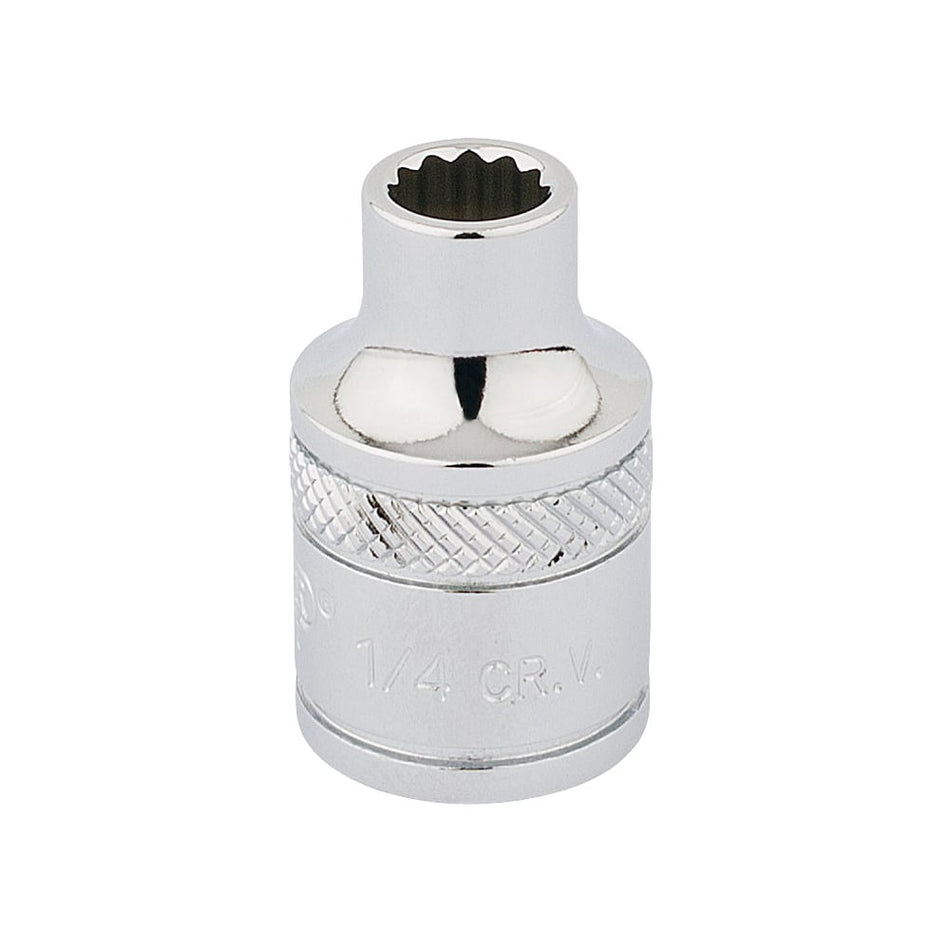 DRAPER 3/8" Square Drive Hi-Torq 12 Point Socket (1/4"): Model No. D-AF