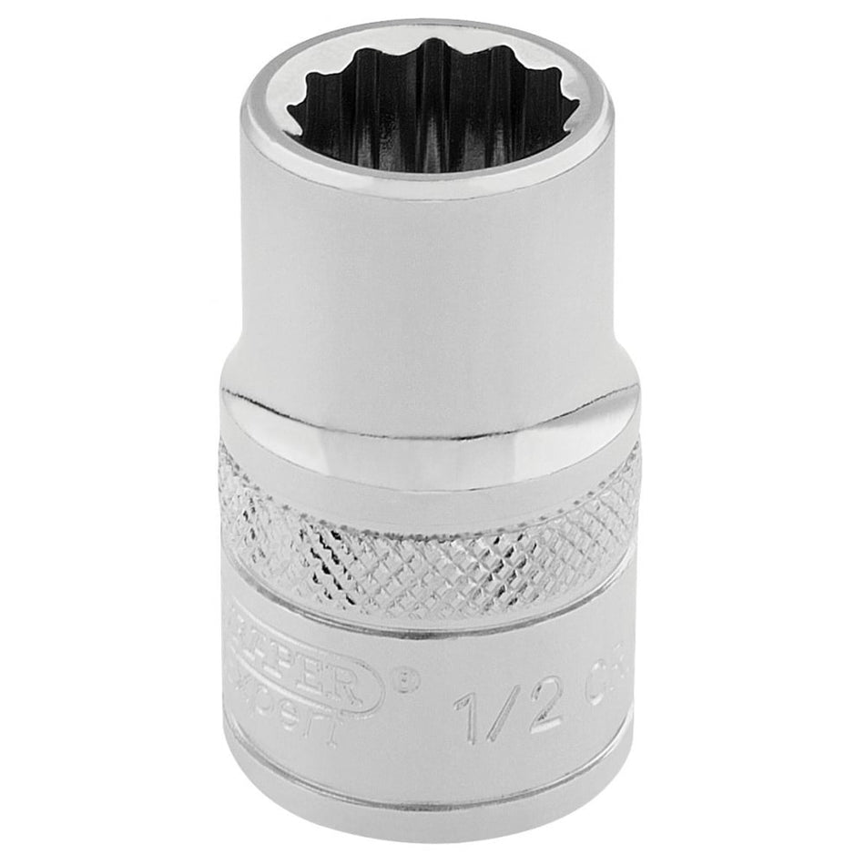 DRAPER 3/8" Square Drive Hi-Torq 12 Point Socket (1/2"): Model No. D-AF
