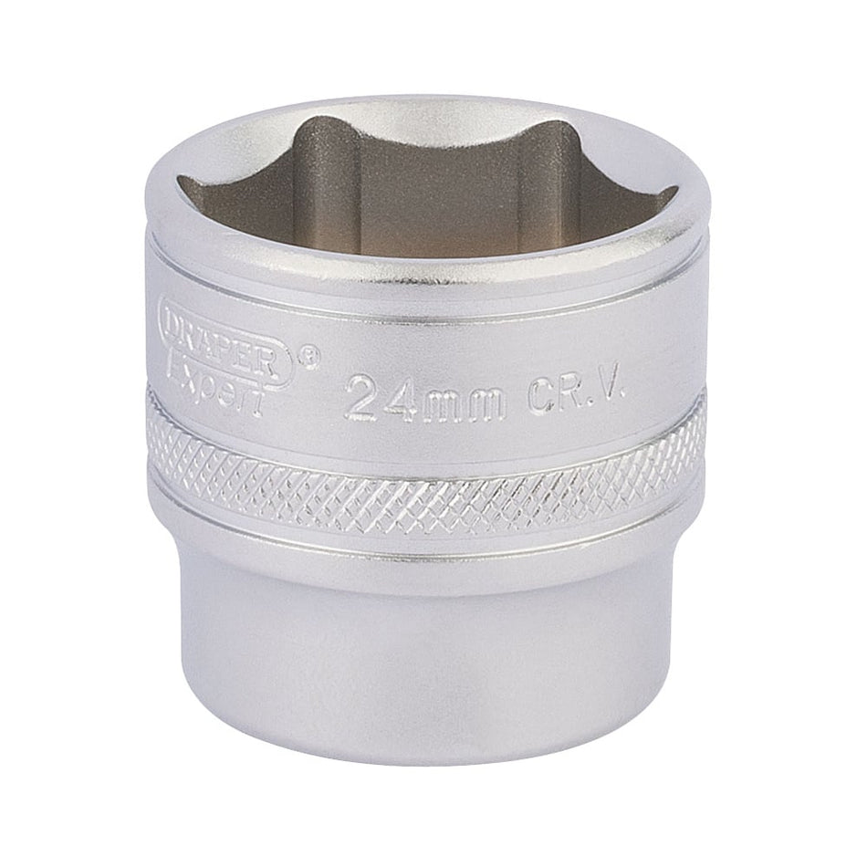 DRAPER 3/8" Square Drive Hi-Torq 6 Point Deep Socket (24mm): Model No. D-MM/MS