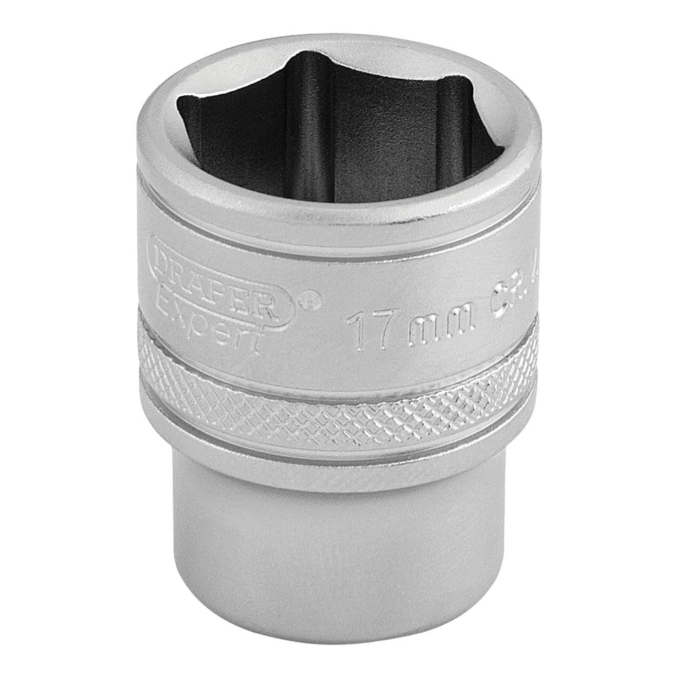 DRAPER 3/8" Square Drive 6 Point Metric Socket (17mm): Model No. D-MM/MS