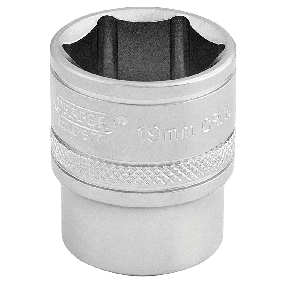 DRAPER 3/8" Square Drive 6 Point Metric Socket (19mm): Model No. D-MM/MS