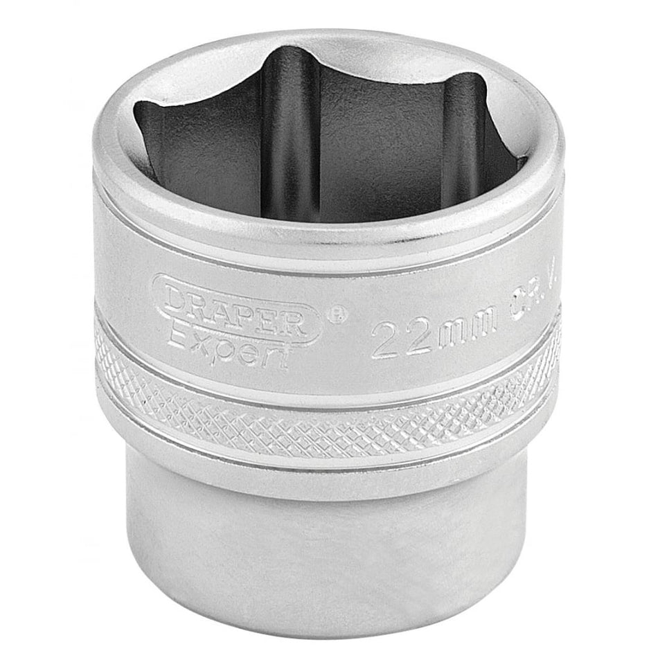 DRAPER 3/8" Square Drive 6 Point Metric Socket (22mm): Model No. D-MM/MS