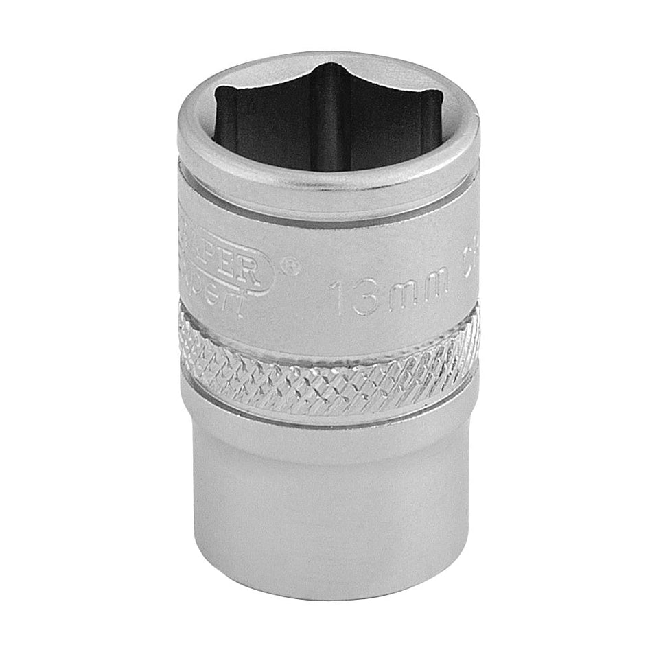 DRAPER 3/8" Square Drive 6 Point Metric Socket (13mm): Model No. D-MM/MS