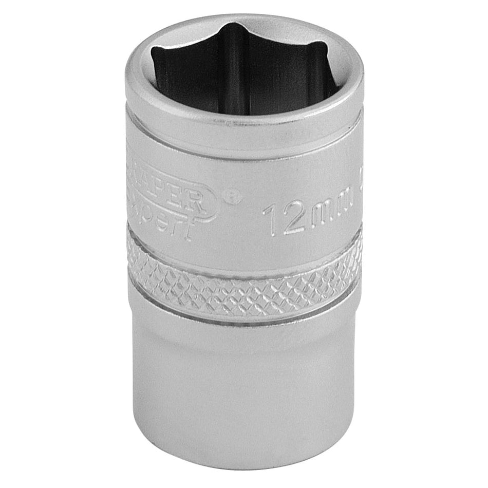 DRAPER 3/8" Square Drive 6 Point Metric Socket (12mm): Model No. D-MM/MS