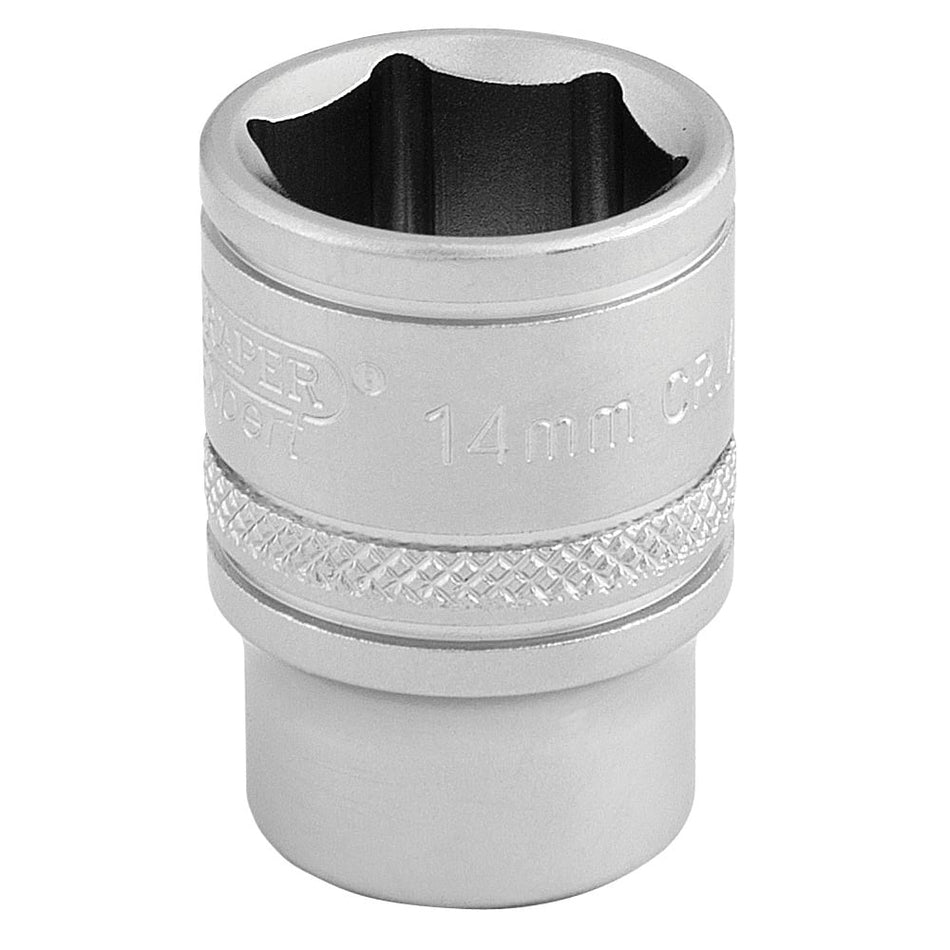 DRAPER 3/8" Square Drive 6 Point Metric Socket (14mm): Model No. D-MM/MS
