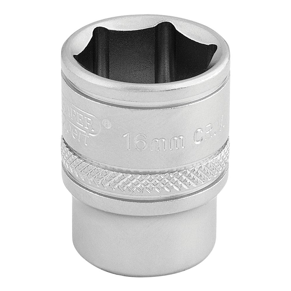 DRAPER 3/8" Square Drive 6 Point Metric Socket (16mm): Model No. D-MM/MS