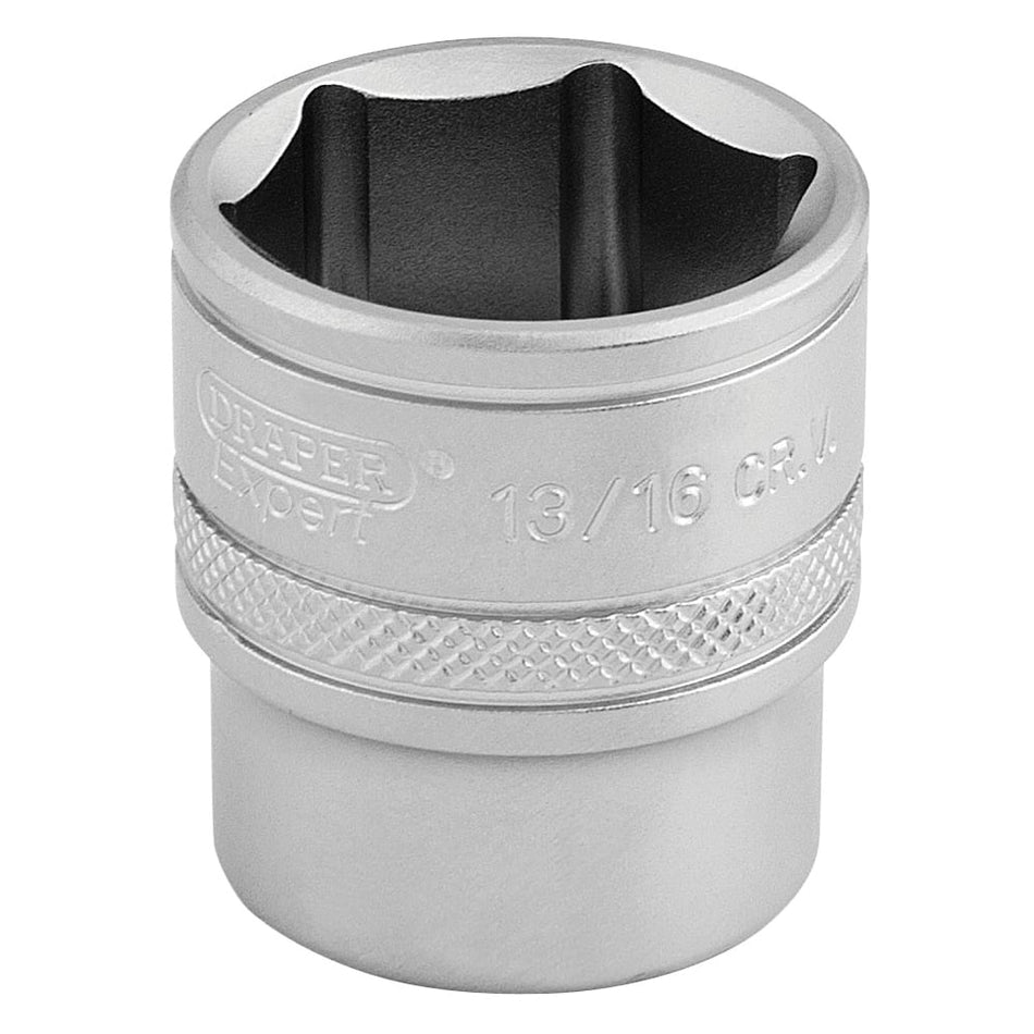 DRAPER 3/8" Square Drive 6 Point Imperial Socket (13/16"): Model No. D-AF/MS