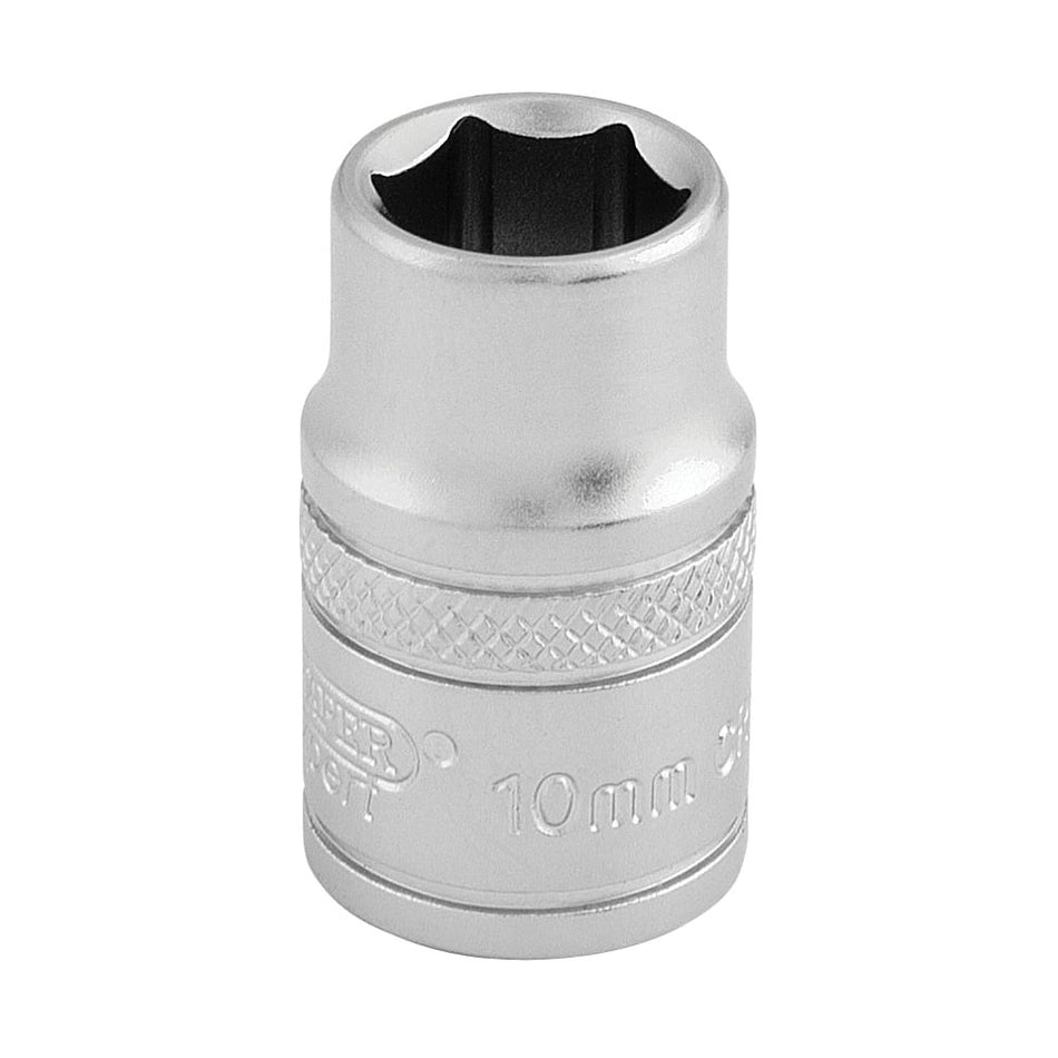 DRAPER 3/8" Square Drive 6 Point Metric Socket (10mm): Model No. D-MM/MS