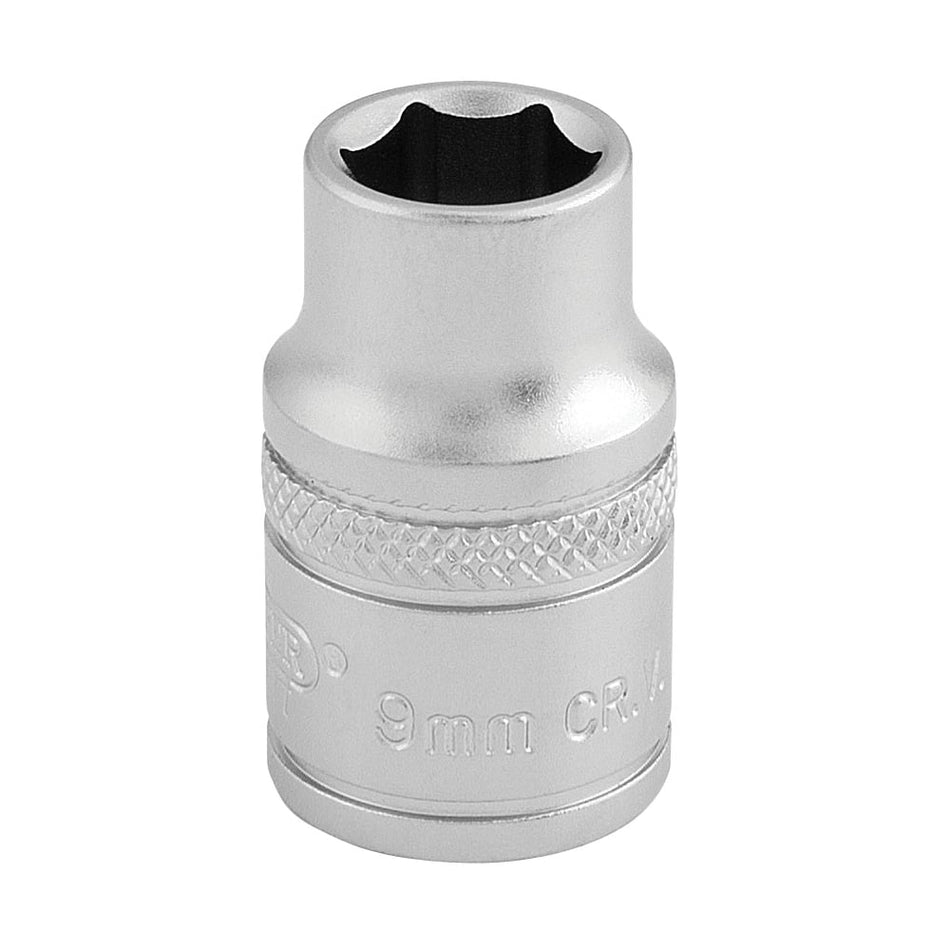 DRAPER 3/8" Square Drive 6 Point Metric Socket (9mm): Model No. D-MM/MS